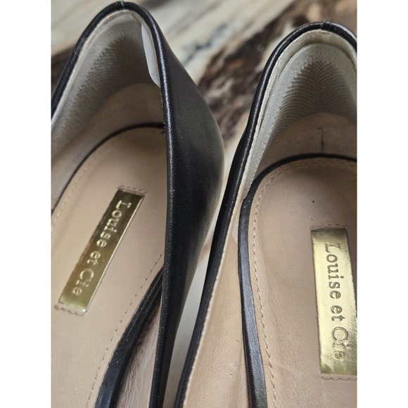 Louise et Cie Jordyna Black Pumps 2.5 Heel Pointed Toe Size 8.5 39 Office - Picture 6 of 12